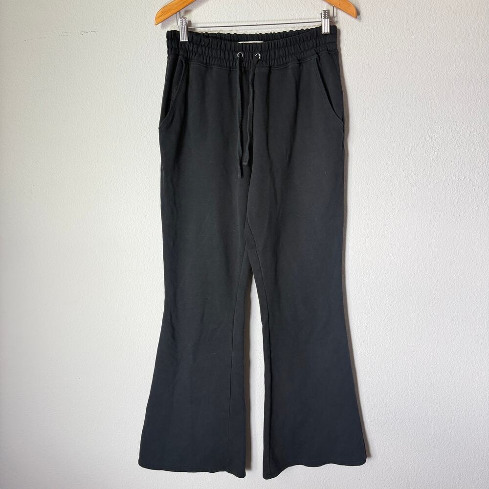 Abercrombie & Fitch Soft A&F Flare Sweatpants M Black Y2K Drawstring